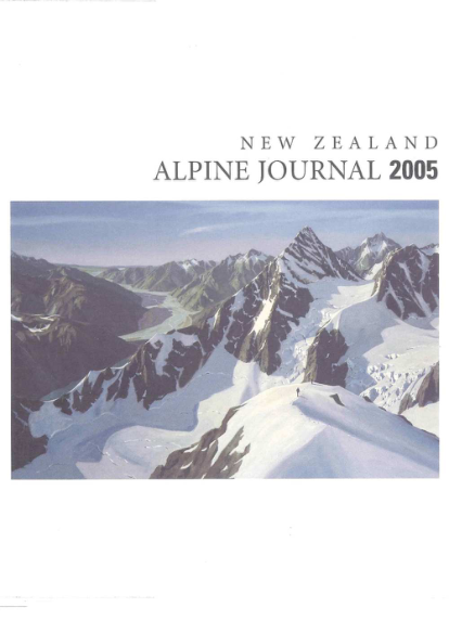 New Zealand Alpine Journal 2005 Vol 57 cover
